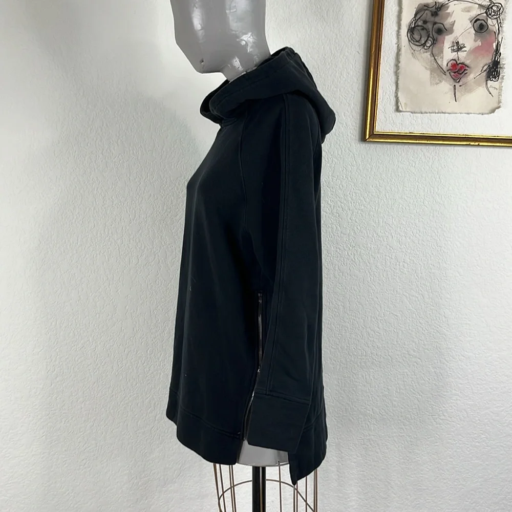 Varley Hoodie Longline Side Zip Sweatshirt Pop Over - Picture 5 of 9